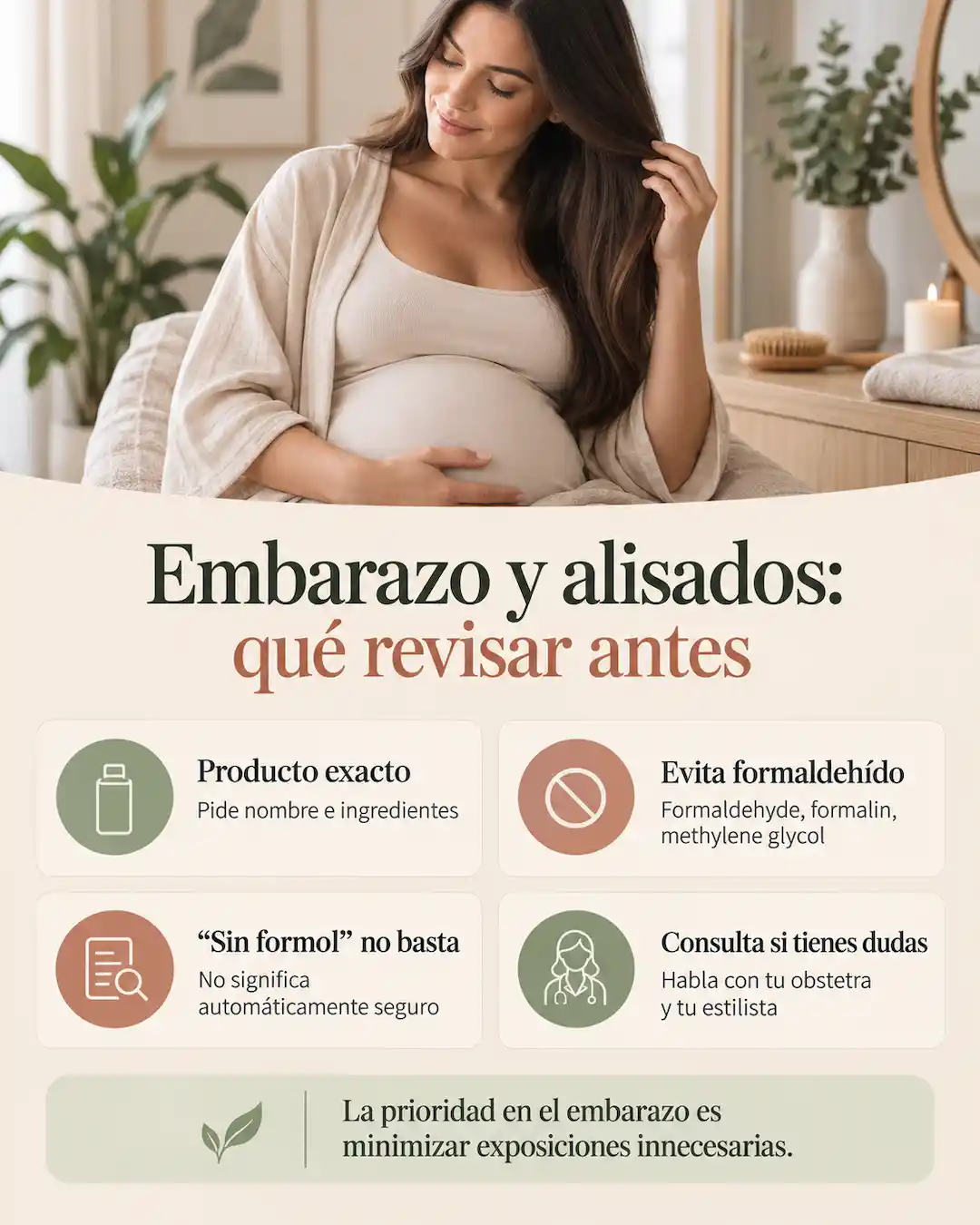 Alisados en el embarazo
