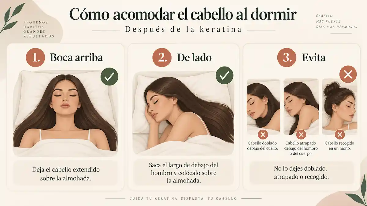 Cómo acomodar el cabello al dormir