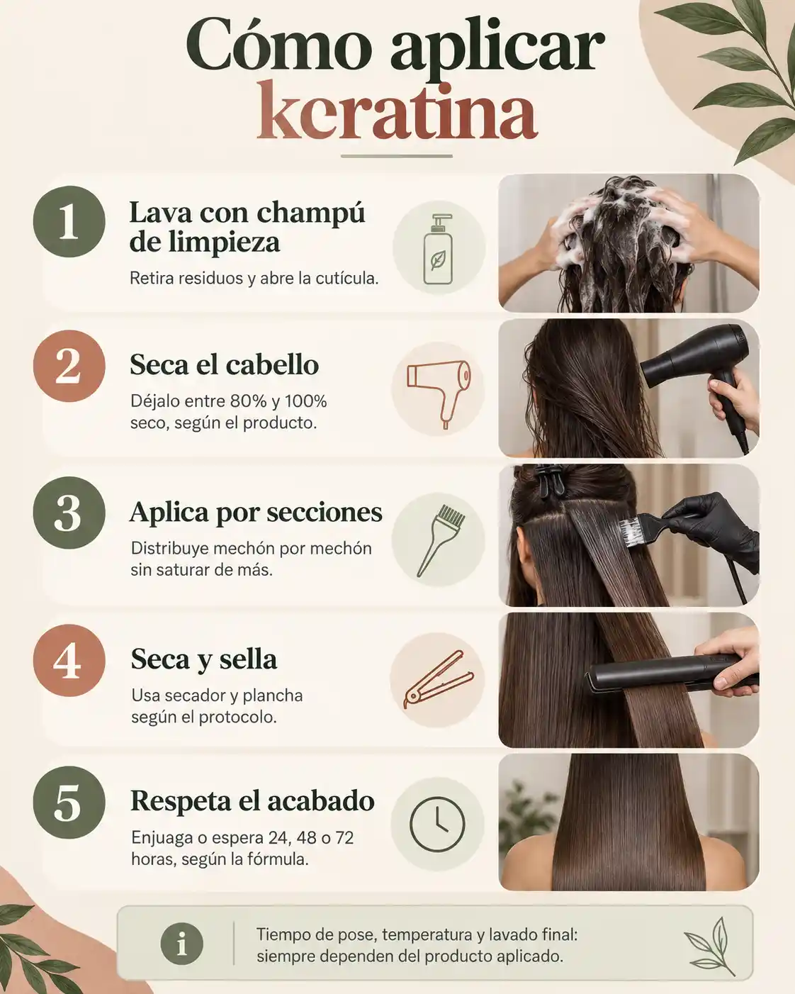 Cómo se aplica la Keratina