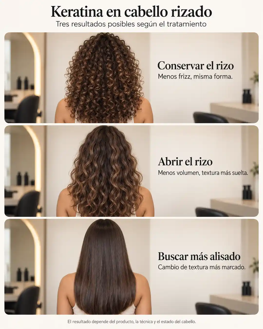 Keratina cabello rizado