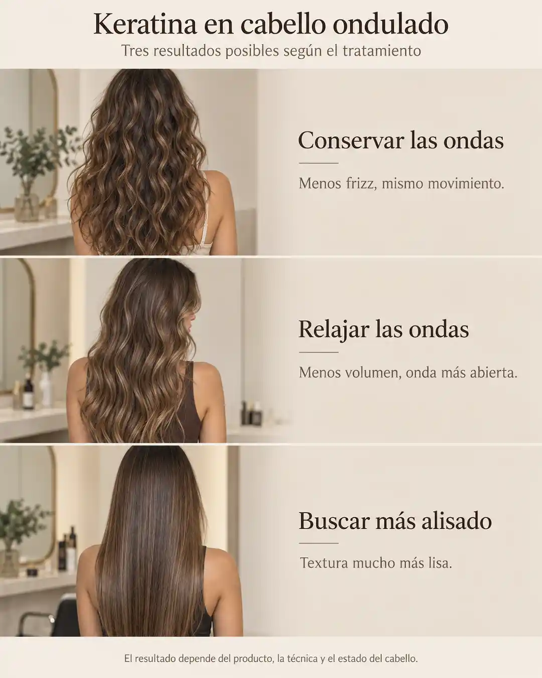 Kerativa para el cabello ondulado